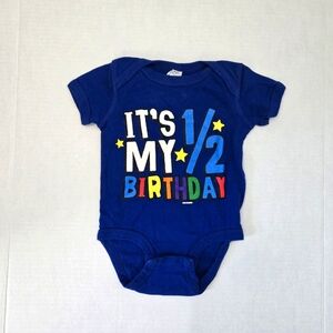 Half Birthday Baby Onsie - Size 12 Months